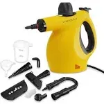 Comforday Multi-Purpose Handheld Pressurized Steam Cleaner with 9-Piece Accessories, Perfect for Stain Removal (Yellow)