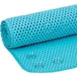 Mainstays 17&#034; x 36&#034; Cushioned Foam Bathtub Mat with Suction Cups, Blue