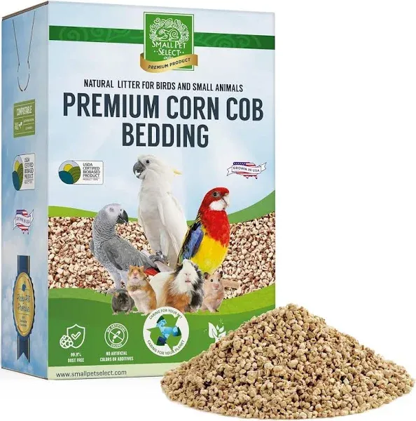 Small Pet Select U.S. Premium Corn COB Bedding | 12 lb