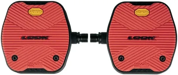 Look Geo City Grip Pedals - Red