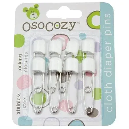 New OsoCozy cloth diaper safety pins