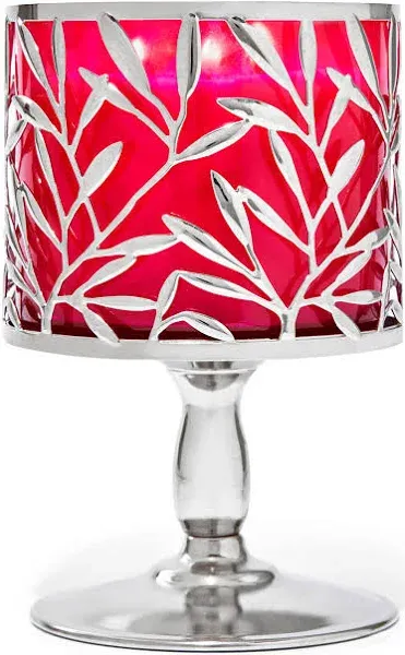 Bath &amp; Body Works Vine Leaf 3-Wick Pedestal Candle Holder