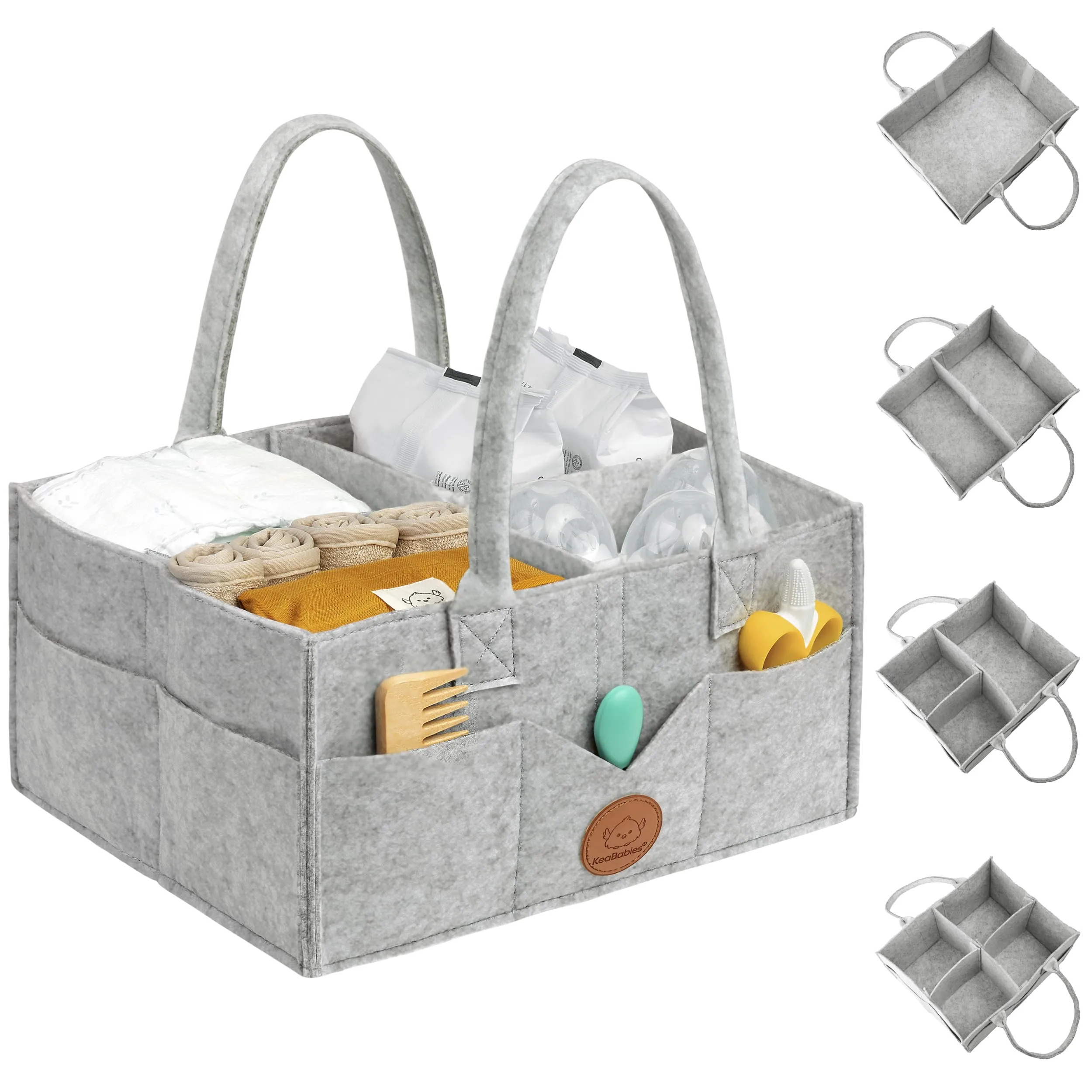 KeaBabies Original Baby Diaper Caddy Organizer