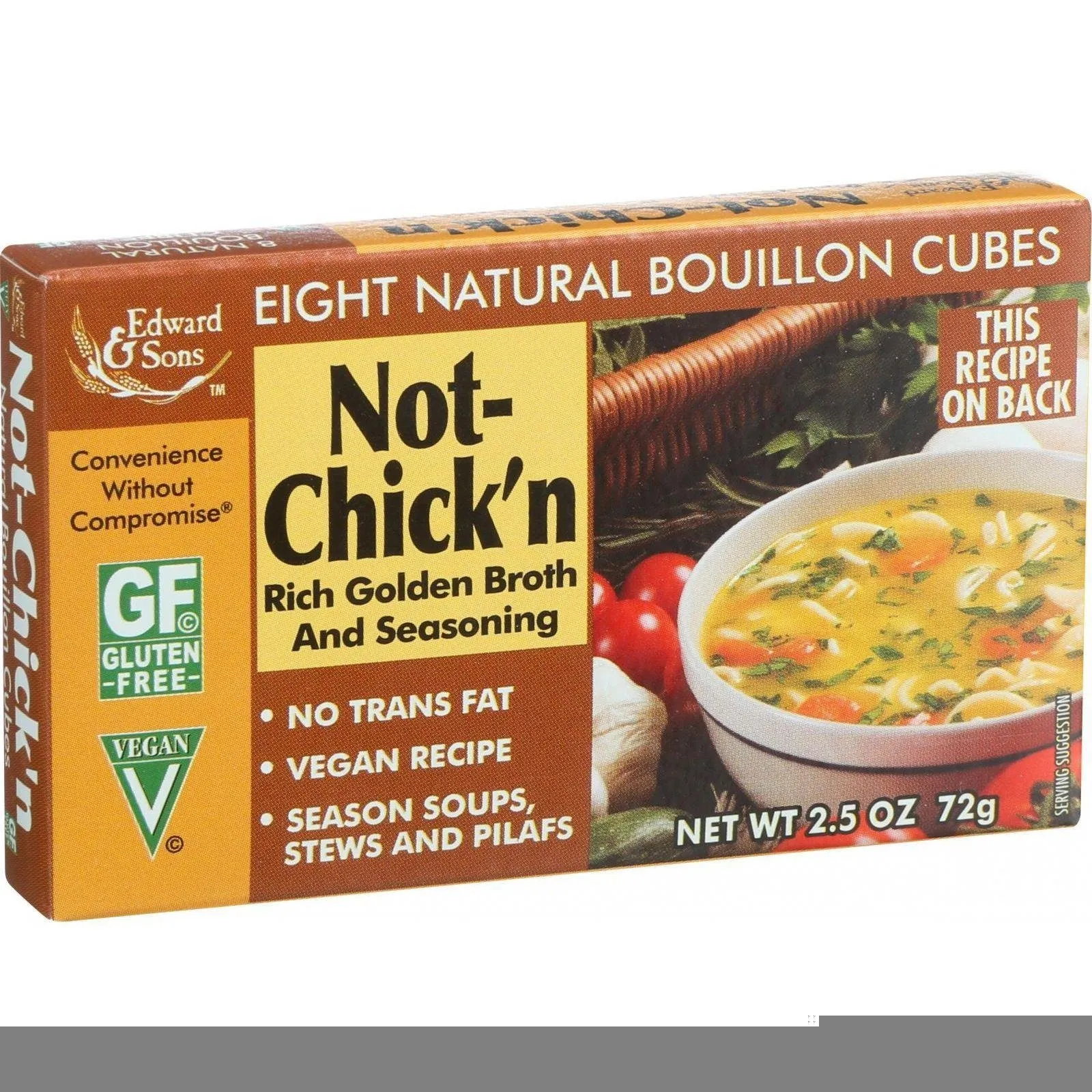 Edward & Sons Bouillon Cubes Not-Chick'n - 2.5 oz