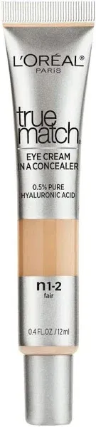 L'Oreal Paris True Match Eye Cream in A Concealer, Fair N1-2 - 0.4 fl oz