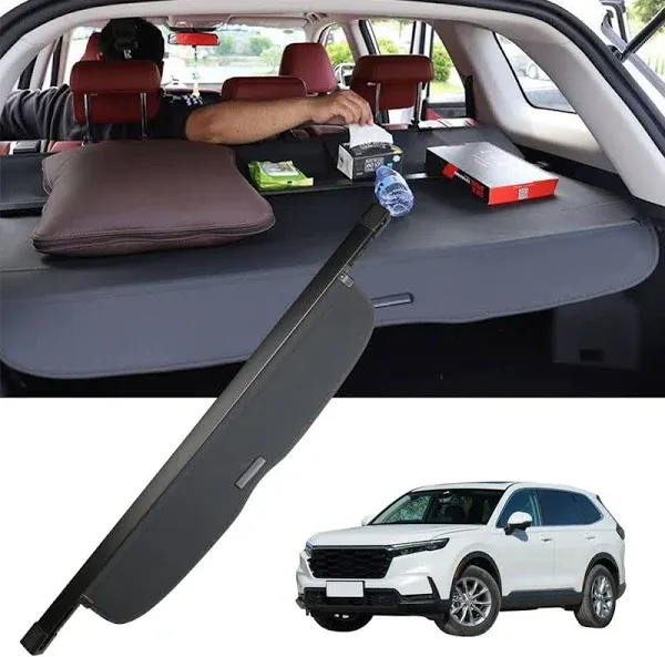 Vesul Compatible with Honda CR-V CRV 2025-2023 Retractable Cargo Cover Security Shade Shield Rear Tail Trunk Tonneau Cover Anti-Peeping Luggage Privacy Screen No Gap Longer Latch Bar Fits Well