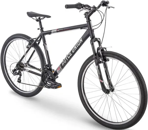 Royce Union RMT 27.5" Mens 21-Speed All-Terrain Mountain Bike 18" Aluminum Frame Twist Shift Matte Black