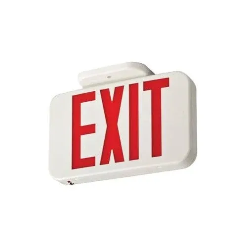 Lithonia Lighting LED Emergency Exit Sign Compliant Red Letters Brand New In Box