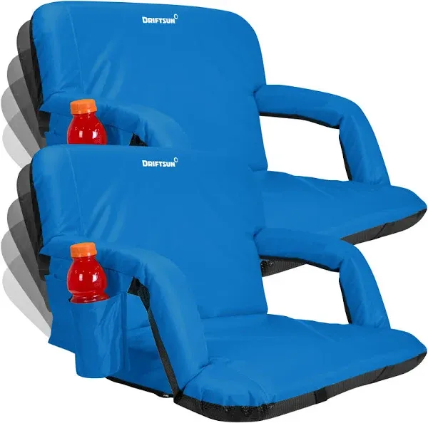 Driftsun Stadium Seats with Back Support, Deluxe Bleacher Chairs with Back Su...