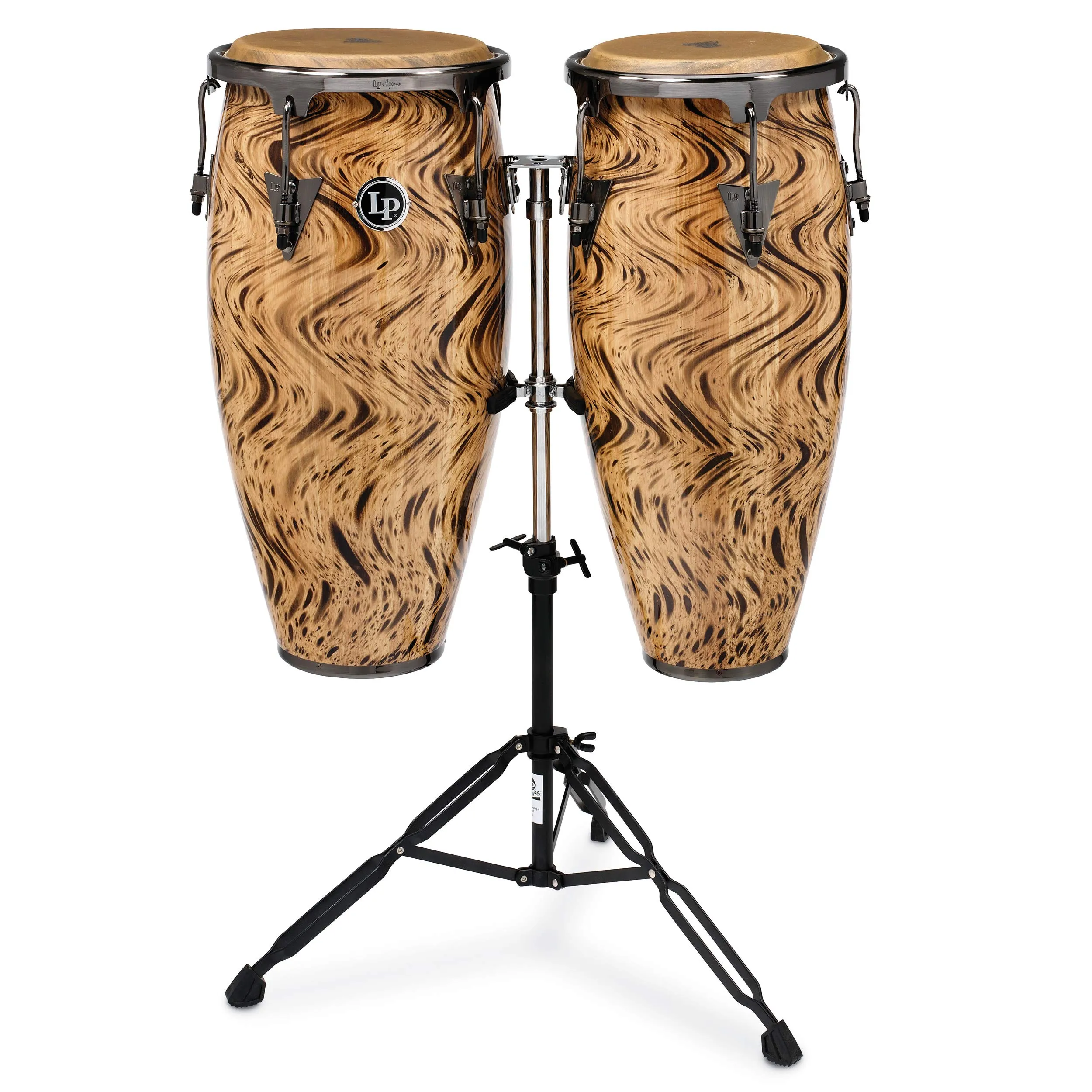 Latin Percussion LPA646-HC Aspire Havana Cafe Series 10/11" Conga Set with Stand | Reverb