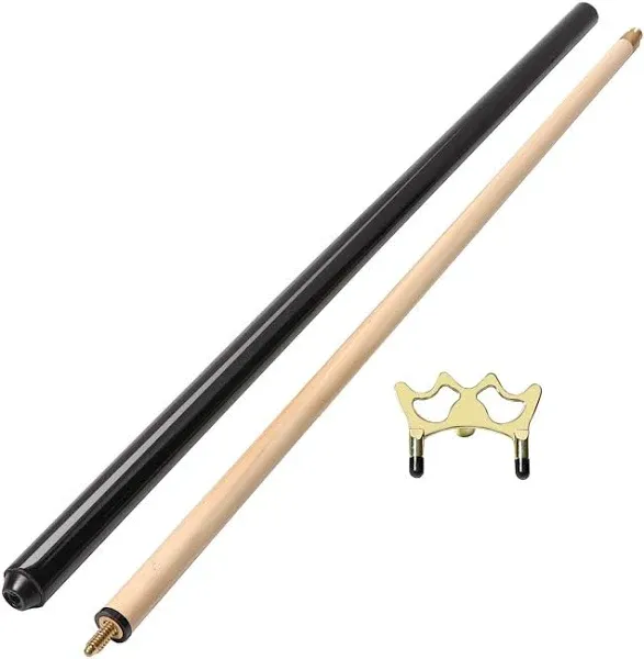 GSE 2-Piece Pool Cue Stick with Brass Screw-On Billiard Bridge Head, Billiard Bridge Stick