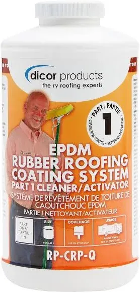 Dicor RP-CRP-Q EPDM Roof Coating Cleaner/Activa<wbr/>tor - Part 1