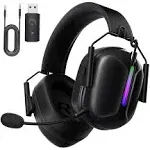 Gvyugke 2.4GHz Wireless Gaming Headset for PS5/4 PC Switch Mac