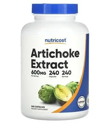 Nutricost, Artichoke Extract Capsules, 600 mg, 240 Count