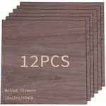 TREEMBER Walnut Plywood 12PCS 6mm 1/4 x 12 x 12inch Plywood Sheets,Unfinished Walnut Plywood for Crafts,DIY Projects,Perfect for Laser Cutting &amp; Engraving,Painting,Wood Burning and CNC Cutting