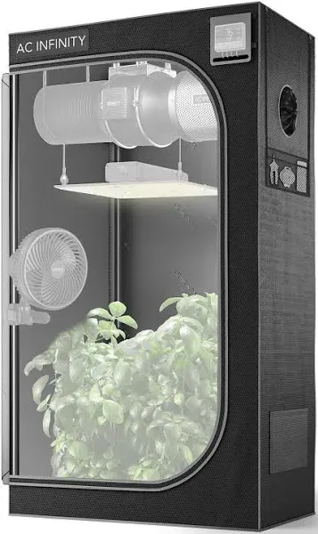 AC Infinity CLOUDLAB 632 Advance Grow Tent, 36”x24”x72” Thickest 1 in. Poles, Highest Density 2000D Diamond Mylar Canvas, Controller Mount for Hydroponics Indoor Growing