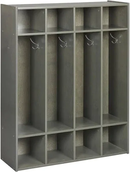 ECR4Kids Streamline 4-Section Coat Locker