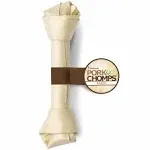 Pork Chomps Baked Pork Skin Dog Chew, 11-inch Knot