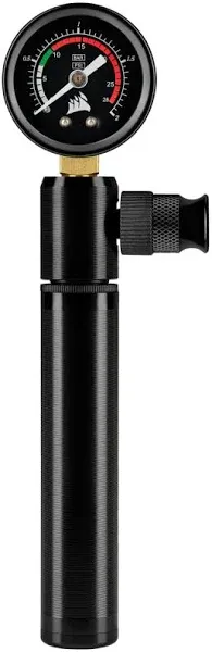 Corsair Hydro X Series XT Pressure Leak Tester Tool Kit (Quick and Safe, Hand-Operated Air Pump Included, Precise Pressure Readings, 20cm Connection Hose System) Black