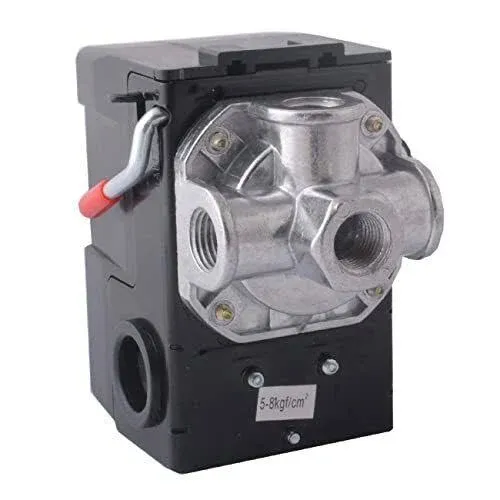 Phoenix Pressure Control 69MB7LY2C 95/125 psi 4-Port Air Compressor Switch w/ Unloader Valve & Auto/