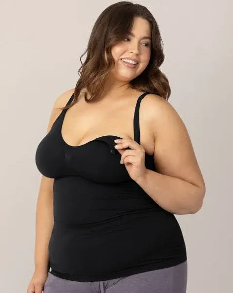 Kindred Bravely Simply Sublime Maternity &amp; Nursing Bra Cami Tank black