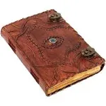 Ulch Hocus Pocus Book of Spells Handmade Vintage Leather Journal Notebook with Lock Book of Shadows and Spell Book Hocus Pocus 2 Spell Books with Real