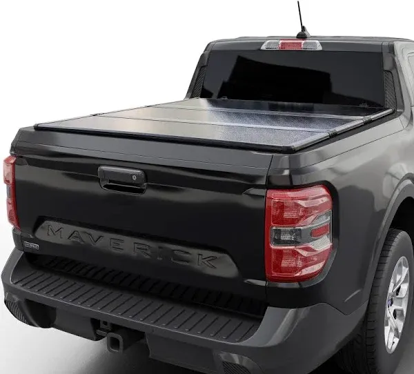 Hard Folding Truck Bed Tonneau Cover|CFHT-037<wbr/>|Fits 2022-2025 Ford Maverick 4&#039;...