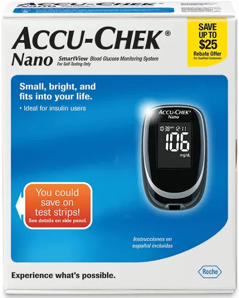 Accu-Chek, Nano Glucose Meter, 1 Count