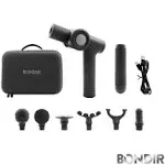 Bondir R2 Pro Massage Gun - Articulating Deep Tissue Back Massager with Extension Handle and 7X Heads Including Heated Attachment