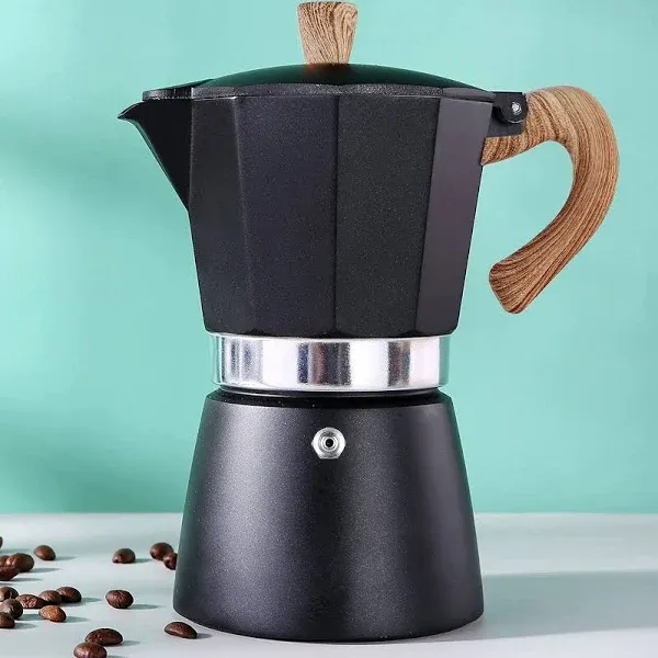 Moka Pot Italian Coffee Pot 3 Cup/5 oz Stovetop Espresso Maker Stovetop Campi...