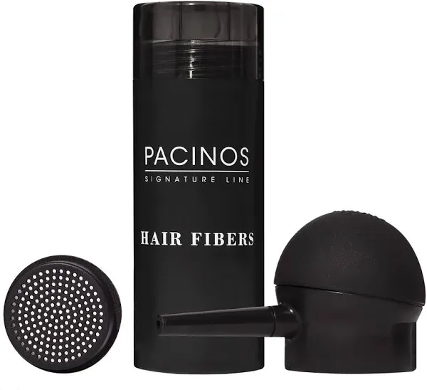 New Pacinos Signature Line BLACK Hair Fibers 0.88 oz 25g for Thinning Hair