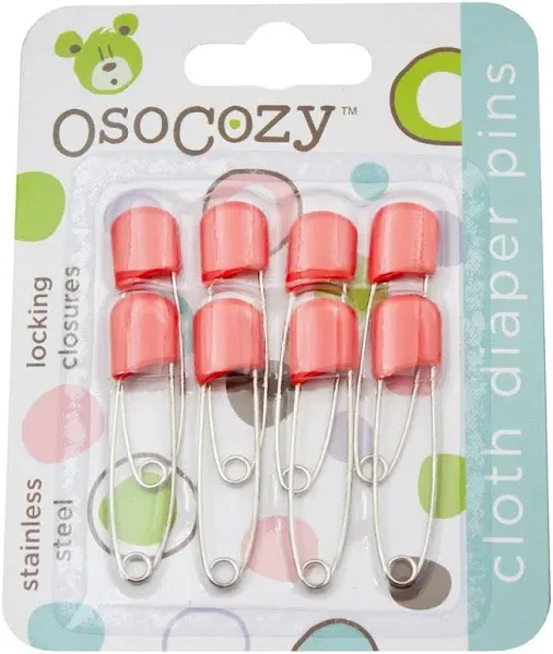 New OsoCozy cloth diaper safety pins