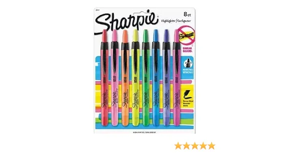 Sharpie 28101 Accent Retractable Highlighters