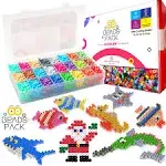 BeadsPack Fuse Beads Kit for Kids with 4200 Beads 5mm - 1 Pegboard, Tweezer, ...