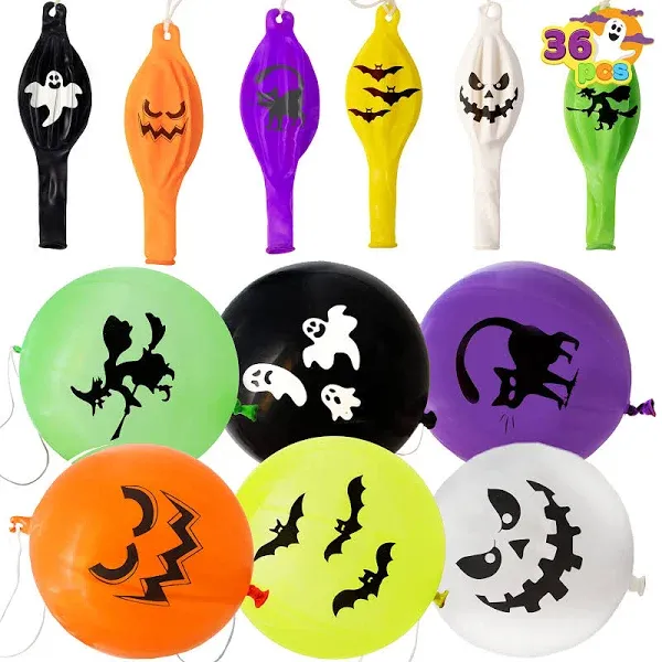 JOYIN 36 PCS Halloween Punch Balloons