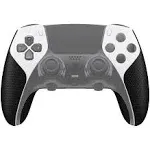 PlayVital PS5 Edge Controller Black Anti-Skid Sweat-Absorbent Controller Grip - Professional Textured