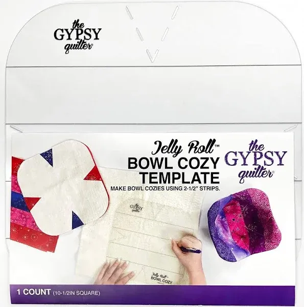 Gypsy Quilter Jelly Roll Bowl Cozy Template