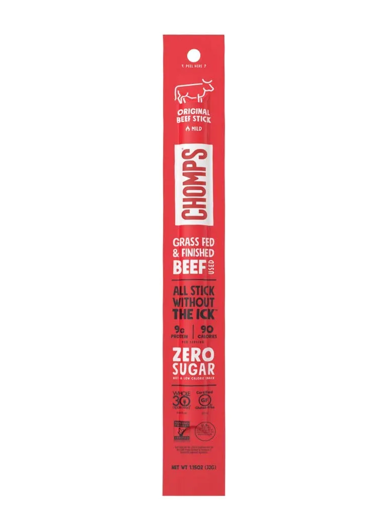 Chomps Grass Fed Snack Stick, Beef (1.15 oz)