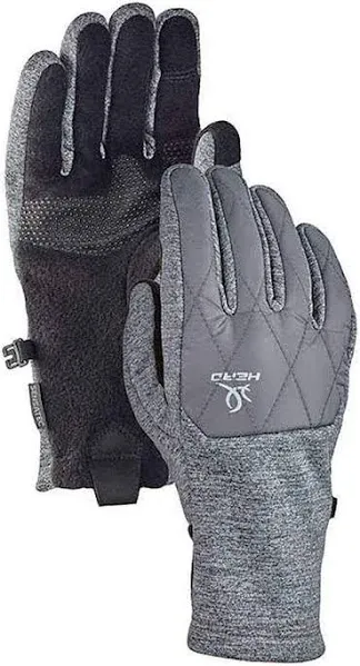 Head Women's Hybrid Glove, Cold Weather Running Gloves (Small, Grey)