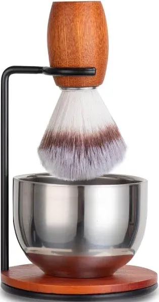 Shaving Set for Men, 3 in 1 Grooming Set Includes Shaving Brush, Shaving Bowl, R