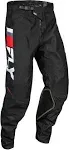 Fly Racing Youth Kinetic Prix Pants Red/Grey/White / 26