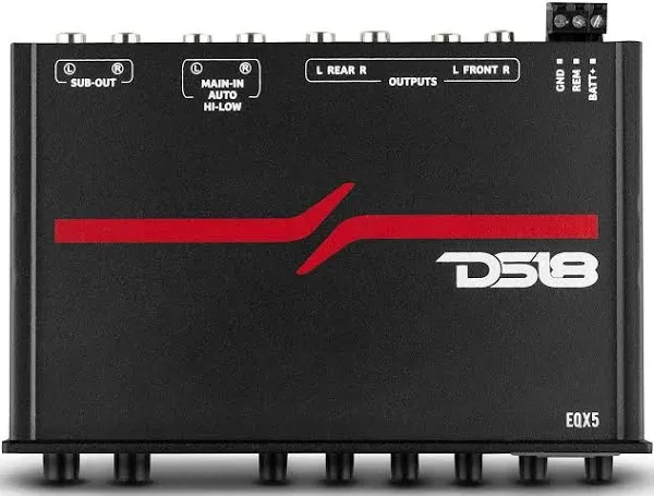 Ds18 Audio EQX5 Ds18 5band Equalizer W High Level Input