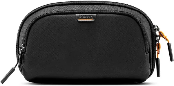 Inateck Electronics Organizer, Water-resistant Travel Cable Organizer, Portable Tech Pouch, Electronics Accessories Carrying Case, Storage Bag for Cable, Cord, Charger, Phone, Earphone, Black