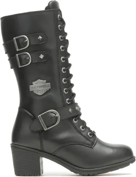 Harley-Davidson Women's Aldale Waterproof Leather Motorcycle Boots