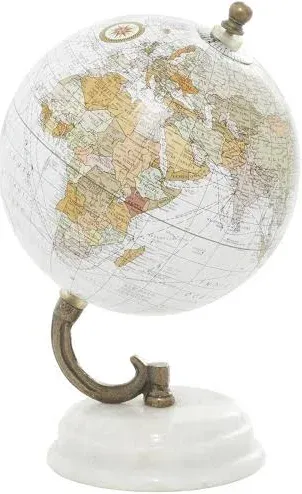 BENZARA Marvelous Wood Metal Marble Globe