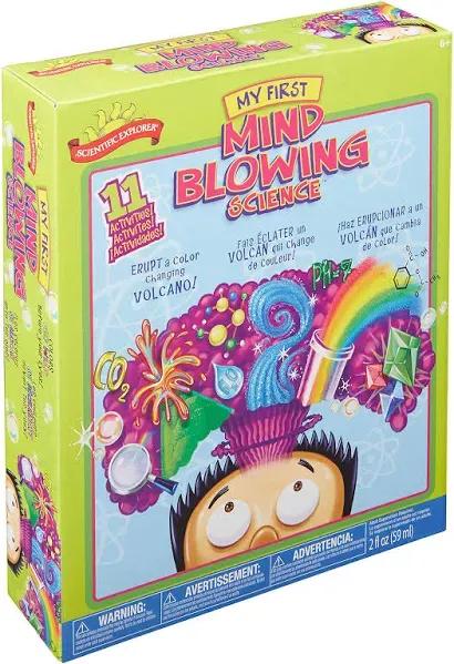 Scientific Explorer My First Mind Blowing Science Experiment Kit, 11 Mind Blowing Science Activities and Experiments (Ages 6+)