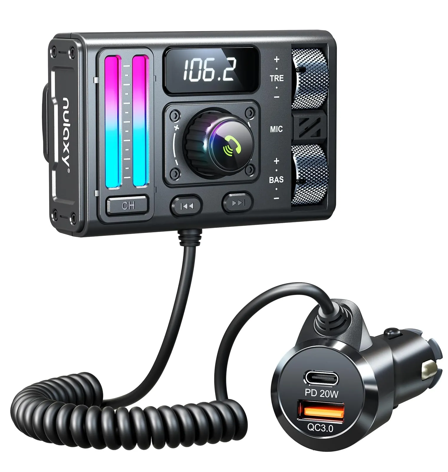 Nulaxy Bluetooth 5.3 Car Adapter