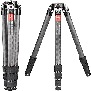 SUNWAYFOTO T3640CM Fiber Tripod for Video Camera Photography Weight Outdoor Tripod Waterproof,55.0lb Load