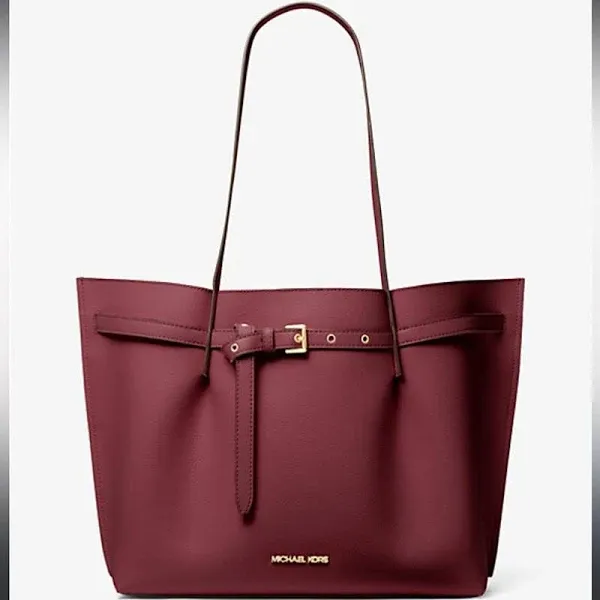 Michael Kors Emilia Large Pebbled Leather Tote Bag Retails $598