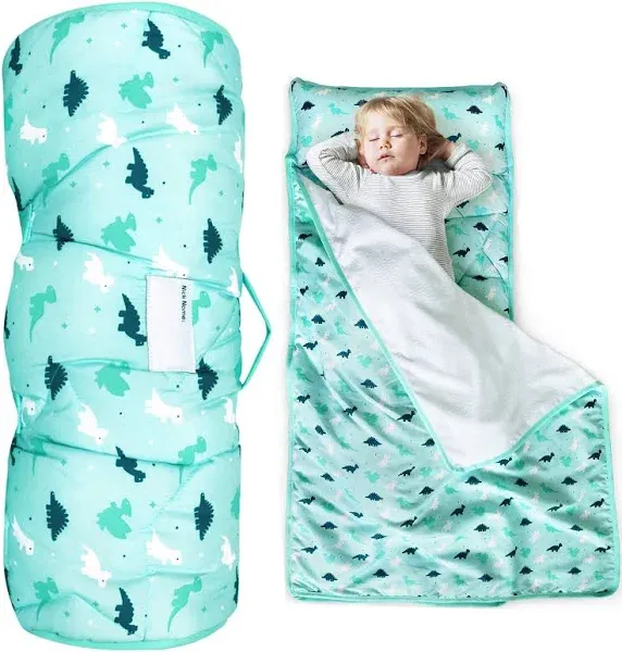 Toddler Nap Mat with Pillow and Blanket Kids Sleeping Bag for Preschool 50&#034;x21&#034;